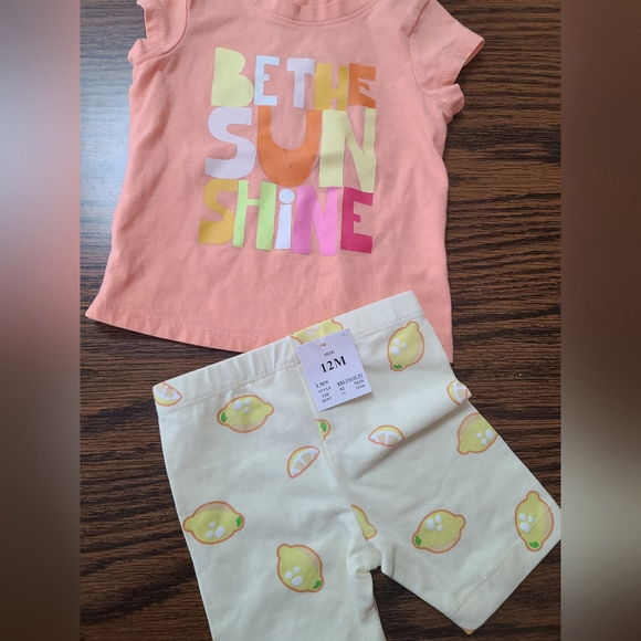 Baby Summer Outfit Set: Cat & Jack Top + Bluey Shorts 12M - Picture 4 of 8